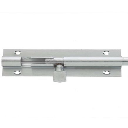 Jedo Brass Heavy Straight Barrel Bolts 152x38mm Satin Chrome - By Frelan Hardware - J1001SC-6