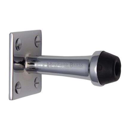 Heritage Brass Wall Mounted Door Stop 2 1/2" Polished Chrome finish
