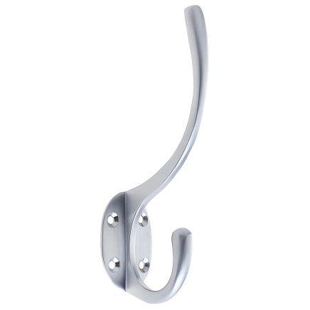 Zoo Hardware Hat and Coat Hook 5" Height 2" Projection - Satin