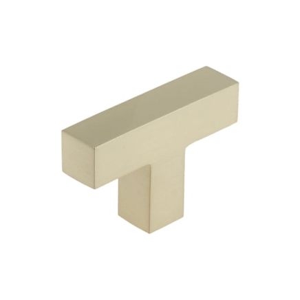 Trafalgar T Bar Square Cupboard Knobs Satin Nickel - By Frelan Hardware - BUR202SN