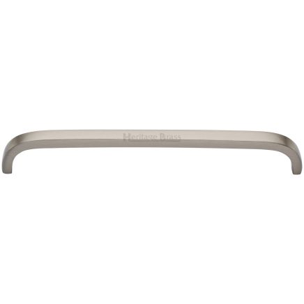 Heritage Brass Cabinet Pull D Shaped 203mm CTC Satin Nickel Finish