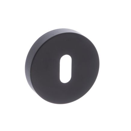 STATUS Key Escutcheons on S4 Round Rose - Matt Black