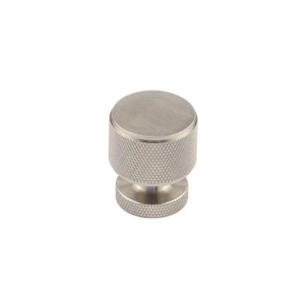 Piccadilly Knurled Cupboard Knobs Satin Nickel - By Frelan Hardware - BUR400SN