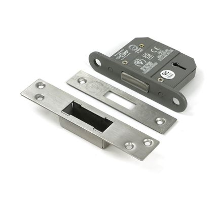 Satin Chrome 2½" 5 Lever BS Dead Lock