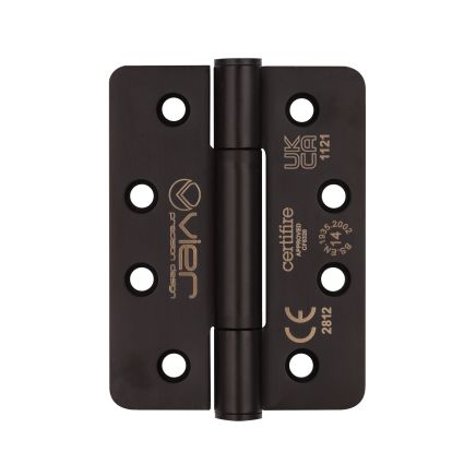 Zoo Hardware Grade 14 concealed knuckle hinge SS201 - Radius - Powder Coat Black