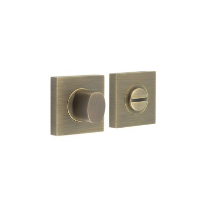 Burlington Turns & Releases Inner 3 Square Plain Rose Antique Brass - By Frelan Hardware - BUR-81AB-150AB
