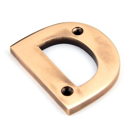 Polished Bronze Letter D