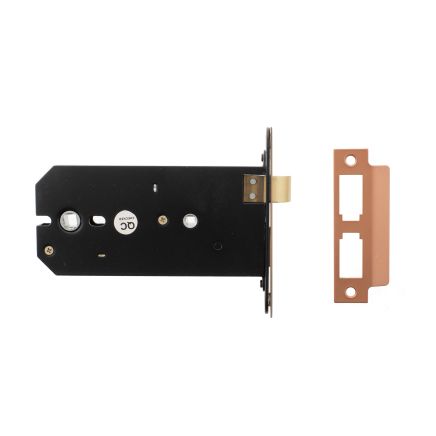 Atlantic Horizontal Bathroom Sashlock 6" - Antique Copper