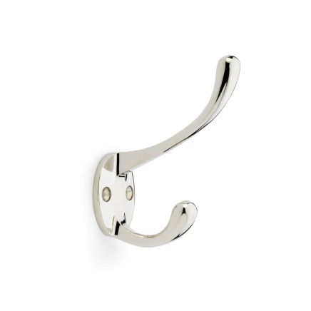 Alexander & Wilks - Victorian Hat and Coat Hook - Polished Nickel