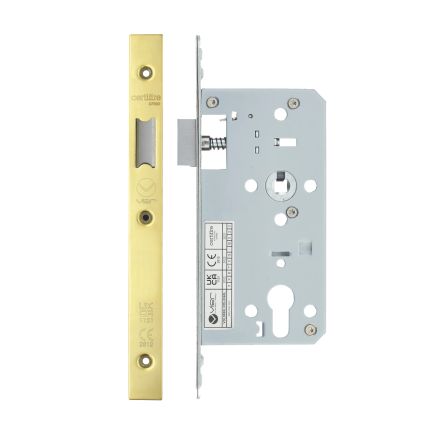 Zoo Hardware 2 Piece - DIN latch - backset 55mm - Gold