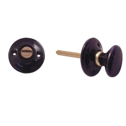 Jedo Porcelain Turn & Release (Rack Bolt Supplied Separately) Black - By Frelan Hardware - JC67