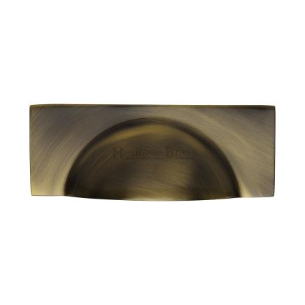 Heritage Brass Drawer Pull Hampshire Design 57mm CTC Antique Brass Finish