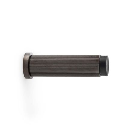 Alexander & Wilks - Reeded Projection Door Stop - Dark Bronze PVD