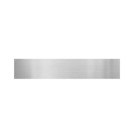 Zoo Hardware Kick Plate - Square - Grade 430 - Satin Stainless