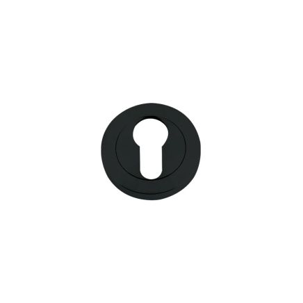 Zoo Hardware Euro profile escutcheon - Oscuro Matt Black