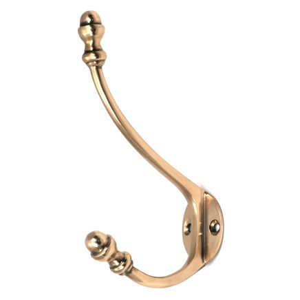Polished Bronze Hat & Coat Hook