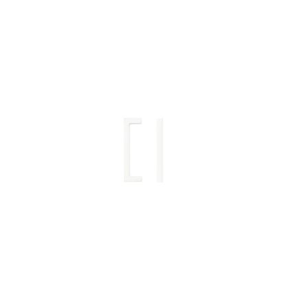 Zoo Hardware Square Block Cabinet handle 96mm CTC Matt White Finish