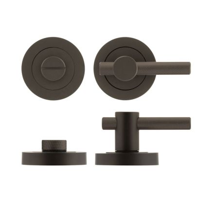 Jedo Bari Knurled Turns & Releases Dark Bronze - By Frelan Hardware - JV855DB