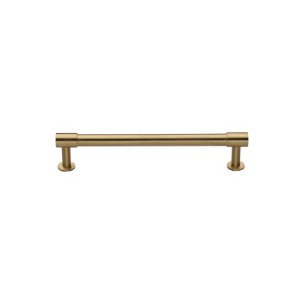 Heritage Brass Cabinet Pull Phoenix Design with 16mm Rose 96mm CTC Satin Brass finish
