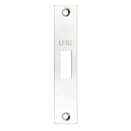 Zoo Hardware Square Forend, Strike and Escutcheon Pack t/s ZFB02 Fire Brigade Lock - Polished Stainless