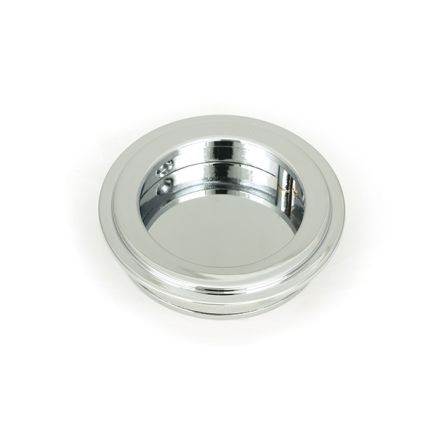 Polished Chrome 60mm Art Deco Round Pull
