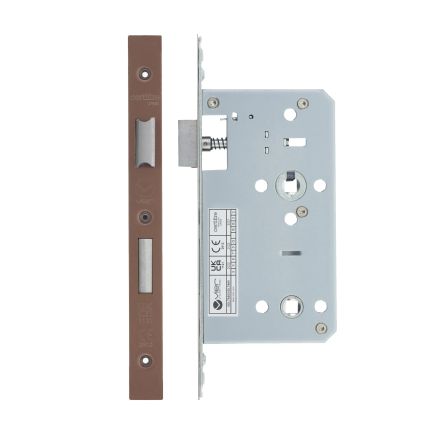 Zoo Hardware 2 Piece - DIN bathroom - 78mm c/c - backset 60mm - Bronze