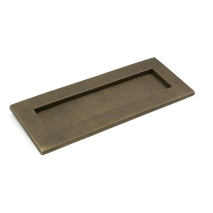 Burnished Brass Small Letter Plate