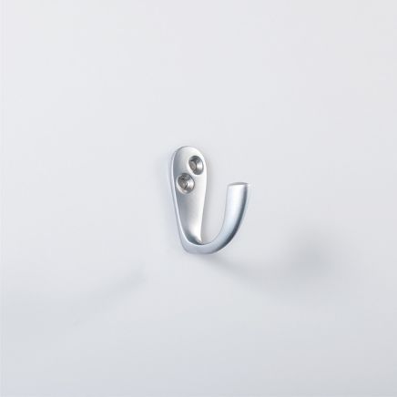 Victorian Robe Hook - Satin Chrome
