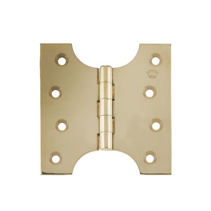 Budget Parliament Hinges 102x100x4mm Polished Brass - By Frelan Hardware - J9009B4PB - (Sold in Pairs)