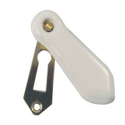 Jedo Porcelain Covered Escutcheon White - By Frelan Hardware - JC12