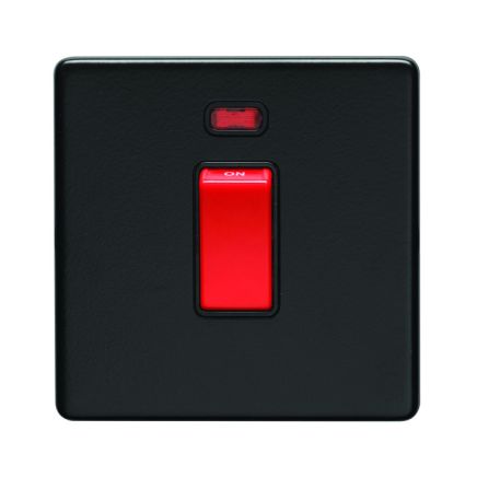 Eurolite Concealed 3mm 45Amp Switch with Neon Indicator Matt Black