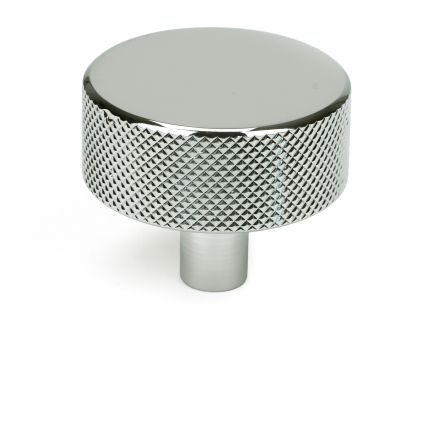 Polished Chrome Brompton Cabinet Knob - 38mm (No rose)