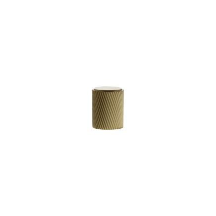 Millhouse Brass Paddington Spiral Cylinder Cabinet Knob Handle - Satin Brass