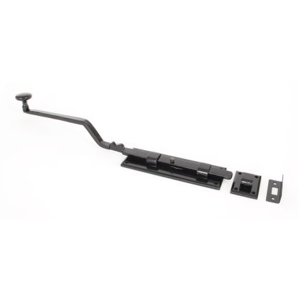 Black 6" French Door Bolt