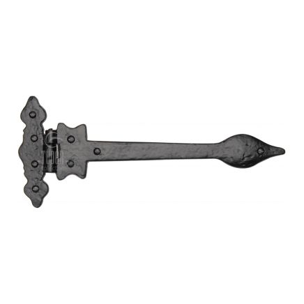 The Tudor Leaf Hinge Black Iron