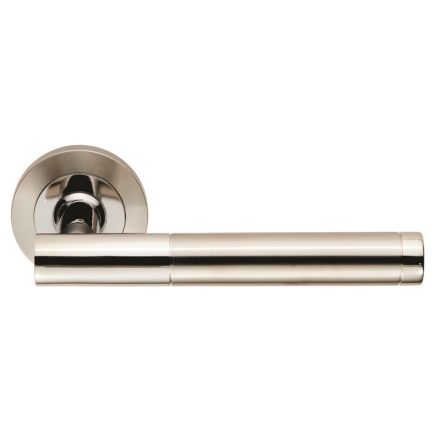 Steelworx Swl Philadelphia Lever On Rose - Bright/Satin Stainless Steel