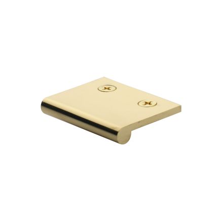 Heritage Brass EP Edge Pull Cabinet Handle 50mm Polished Brass finish