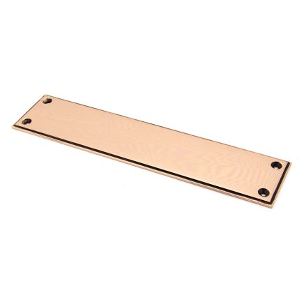 Polished Bronze 300mm Art Deco Fingerplate