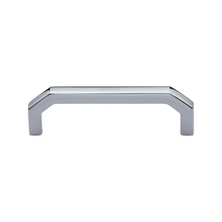 Heritage Brass Cabinet Pull Hex Angular Design 101mm CTC Polished Chrome Finish
