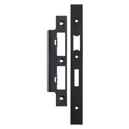 Din Sash Bathroom Forend & Strike Pack - Matt Black
