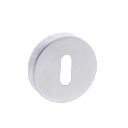 CleanTouch Anti-Bac Key Escutcheons on Minimal Round Rose - Satin Chrome