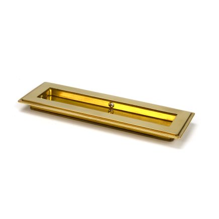 Polished Brass 175mm Art Deco Rectangular Pull
