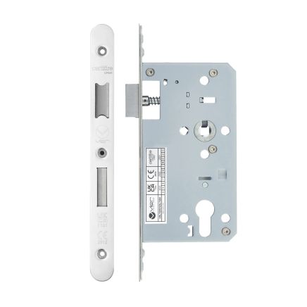 Zoo Hardware 2 Piece - DIN euro sashlock - 72mm c/c - backset 60mm - radius - Stainless Steel