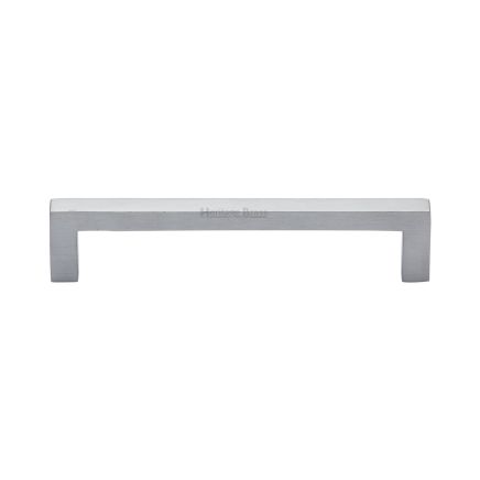 Heritage Brass Cabinet Pull City Design 128mm CTC Satin Chrome Finish