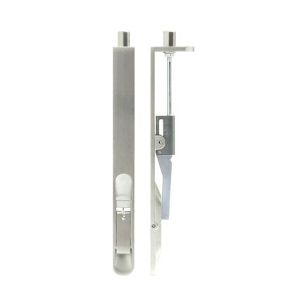 Lever Action Flushbolts Radiused Forend 203x20mm Satin Stainless Steel - By Frelan Hardware - JSS51R