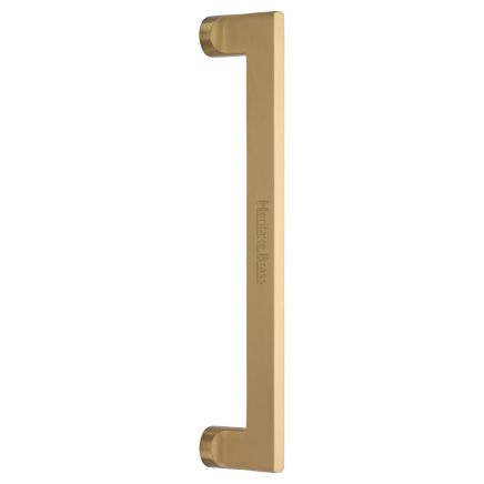 Heritage Brass Door Pull Handle Apollo Design 307mm Satin Brass Finish