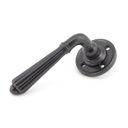 Aged Bronze Hinton Lever on Rose Set