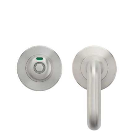 Zoo Hardware Disabled RTD Turn and HEX Release with indicator on 52mm rose - Satin Stainless
