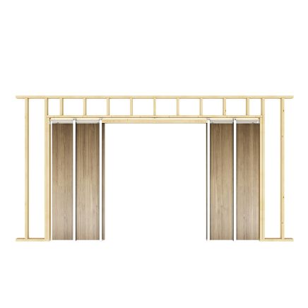 Double Pocket Door Kit - By Frelan Hardware - JVPDKD
