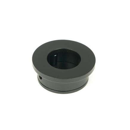 Matt Black 34mm Round Finger Edge Pull